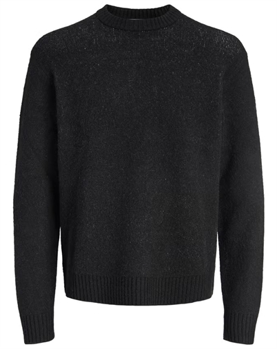 Jack & Jones - JORChamberi knit Jacquard Crew Neck - Black